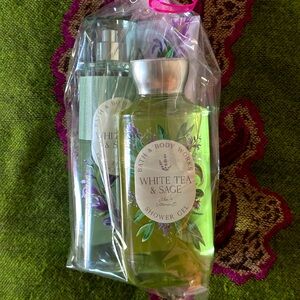 Bath n Bodyworks 3pc set White Tea‘n’Sage